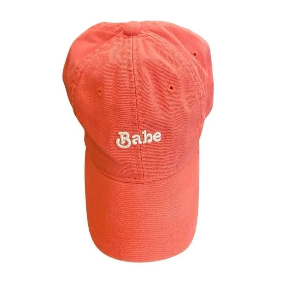 American Eagle outfitters babe, hat,βcoral pink adjustable light stain